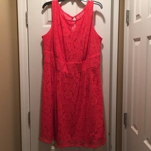 Dressbarn Coral Lace Dress